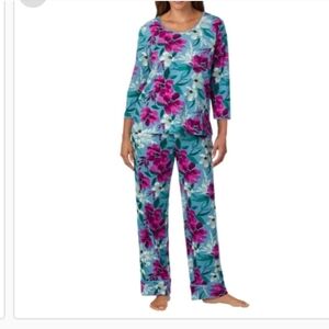 Carole Hochman Midnight Women's3-Piece Cotton PJ Set, New